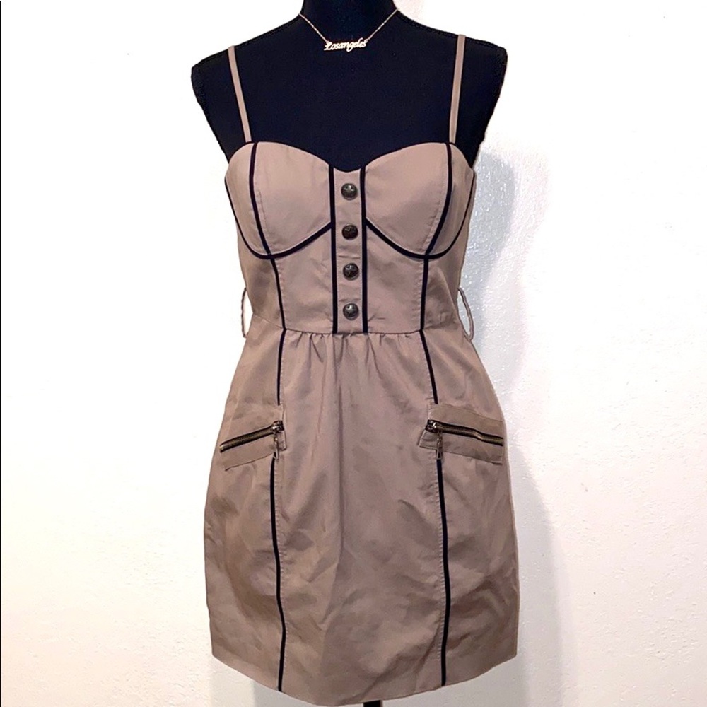 Brown/ Tan Dress (Above The Knee)